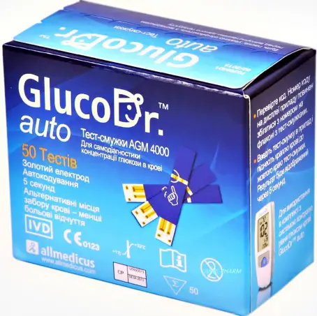 ТЕСТ-СМУЖКИ GLUCODR. auto AGM-4000 №50