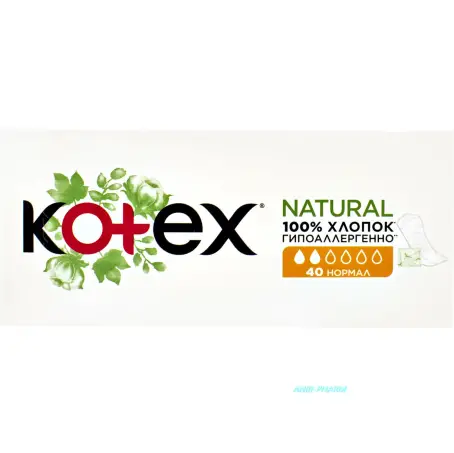 ПРОКЛ KOTEX Natural Normal №40 щоден.