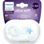 СОСКА ПУСТУШКА PHILIPS AVENT Ultra soft силік. ортодонт. д/хлопч. 6-18 міс. №2 SCF223/03