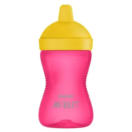 Чашка-непроливайка Philips Avent SCF804/04 с твердым носиком с 18 месяцев, розовая, 300 мл