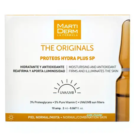 АМПУЛИ ДЛЯ ОБЛИЧЧЯ MARTIDERM PROTEOS HYDRA PLUS SP 2 мл №10 р-н