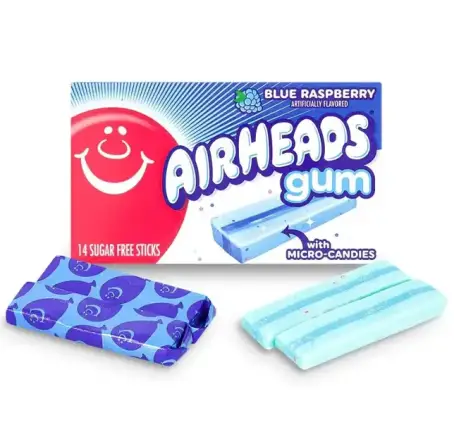 ЖУВ. ГУМКА AIRHEADS blue raspberry №14