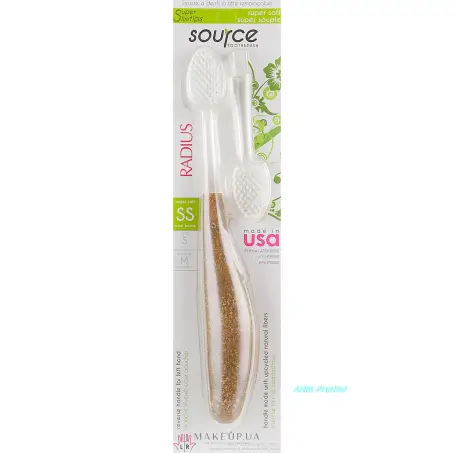 Зубная щетка Radius  Сорс Sourse Toothbrush супермягкая, крахмал