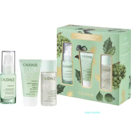 НАБІР CAUDALIE Vinopure Spring Set Сир-ка Контр. Недост. 30 мл+Тонік очищ. 50 мл+Желе для очищ. 30 мл