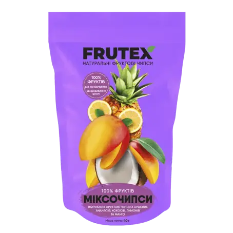 Чипсы фруктовые Миксочипсы 4 вкуса FRUTEX 40 г