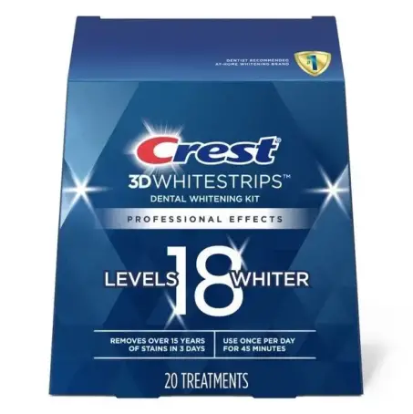 Отбеливающие полоски для зубов Crest 3D Whitestrips Professional effects 20 упаковок