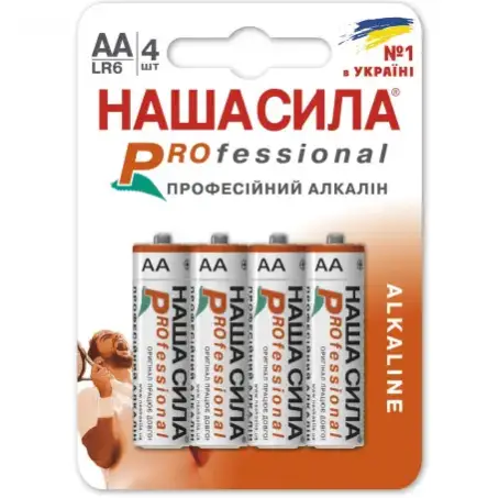 Батарейки НАША СИЛА LR6 Pro, 4 шт