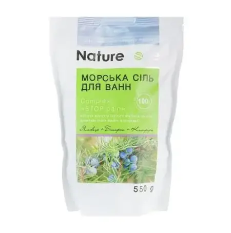 Сіль Морська для ванн Nature Code STOP pain 550 г