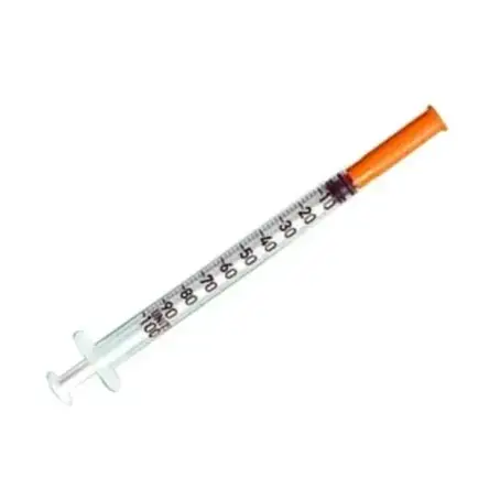 Шприц інсуліновий 1 мл U-100 Медпласт (MedPlast) 3-компонентний із голкою 30G (0,3 x 8 мм), 1 шт
