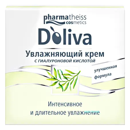 КРЕМ ДЛЯ ОБЛИЧЧЯ D'OLIVA HYDRO CARE PLUS зволож. з гіалур. к-тою 50 мл