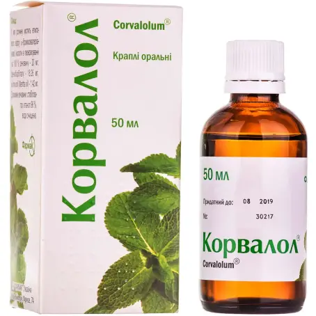 Корвалол краплі оральні флакон 50 мл