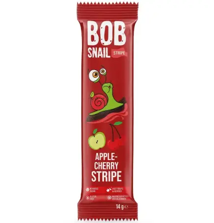 СТРАЙПСЫ BOB SNAIL Яблоко-вишня 14 г