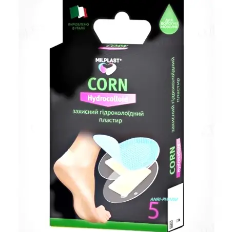 ПЛАСТ. MILPLAST CORN Hydrocolloid 7 х 3,8 см №5