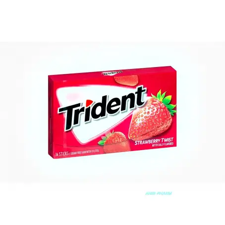 ЖЕВ. РЕЗИНКА TRIDENT strawberry twist