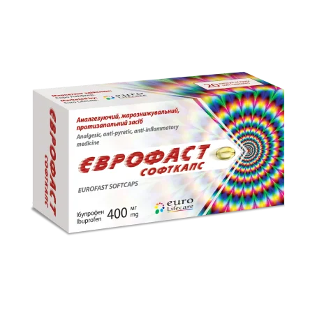 Еврофаст софткапс 400 мг, капсулы мягкие №20
