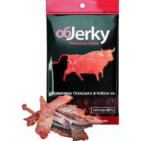 НАГГЕТСИ ОБJERKY Яловичина Техаська в'ялена 50 г