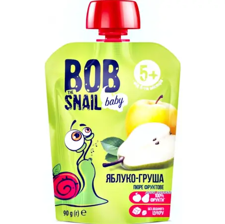 BOB SNAIL Пюре Яблоко-груша 90 г