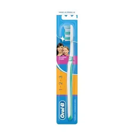 Зубная щетка Oral-B 123 Классик, средней жесткости, 1 шт