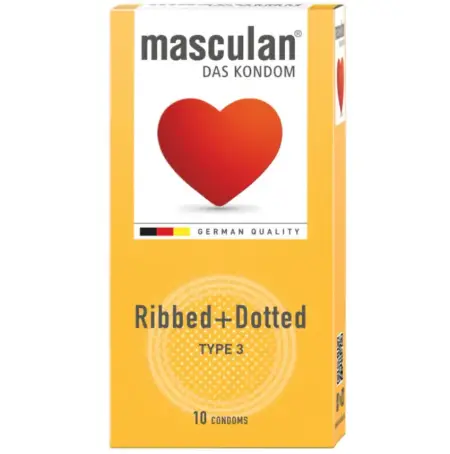 Презервативы Masculan Ribbed+Dotted 10 шт.