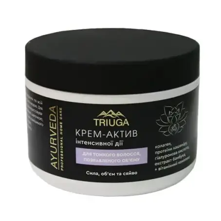 Крем-актив для тонких волос, лишенных объема Triuga Ayurveda Professional Home Care Сила, объем и сияние, 300 мл