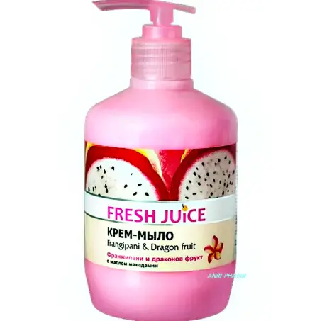 FRESH JUICE МЫЛО ЖИДКОЕ ФРАНЖИПАНИ И ДРАКОНИЙ ФРУКТ 460 мл