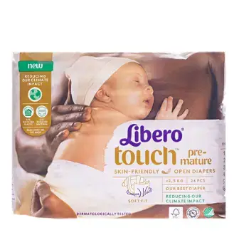 Подгузники Libero Touch Premature вес 0-2.5 кг, 24 шт