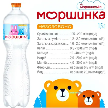 МИН,ВОДА МОРШИНКА 1,5 л н/г