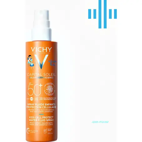 VICHY КАПИТАЛЬ СОЛЕЙ ГЕЛЬ солнцезащ. водост. д/чувств. кожи дет. SPF 50+ 200 мл