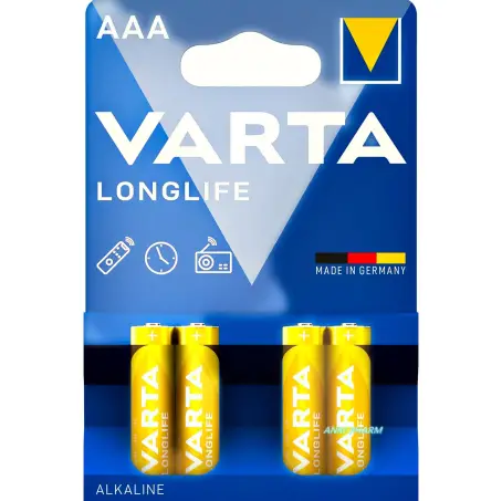 Батарейка VARTA LONGLIFE AAА LR03 №4