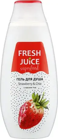 ГЕЛЬ ДЛЯ ДУШУ FRESH JUICE Superfood Strawberry & Chia 400 мл