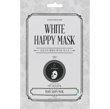 МАСКА ДЛЯ ОБЛИЧЧЯ KOCOSTAR White Happy Mask Зволож. та освітл.