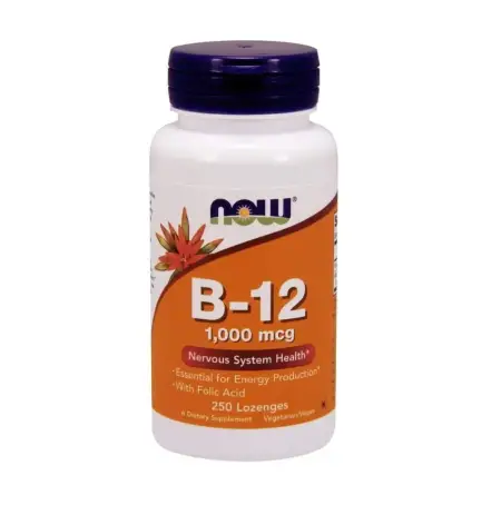 Витамины NOW Folic Acid & B12 800 мкг таблетки №250