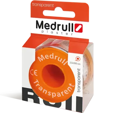 ЛЕЙКОПЛАСТИР МЕД. В РУЛ. MEDRULL “TRANSPARENT” 5 смХ 500 см