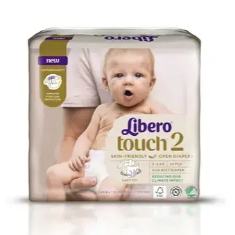 Подгузники Libero Touch размер 2, 3-6 кг, 32 штуки