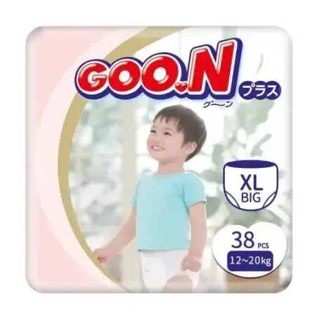 Трусики-подгузники Goo.N Plus унисекс, размер XL (для детей 12-20 кг), 38 шт