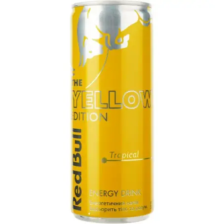 Энергетический безалкогольный напиток Red Bull Yellow Edition Tropical Fruit 250 мл