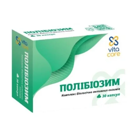 Полібіозим VitaCore капсули по 515 мг №30