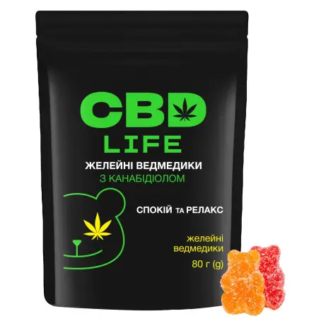 CBD Желейные Мишки с канабидиолом, 80 г. 