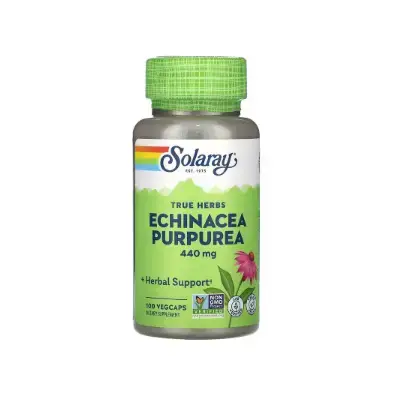 Solaray True Herbs эхинацея пурпурная (Echinacea purpurea), 440 мг, 100 капсул 