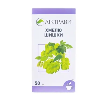 Хмелю шишки по 50 г у пач.