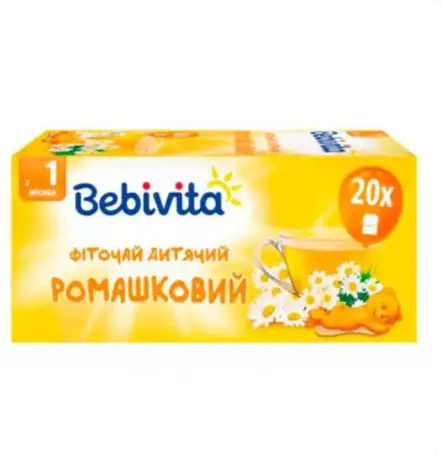 BEBIVITA Чай с  ромашки ф/п по 1,5 г №20 