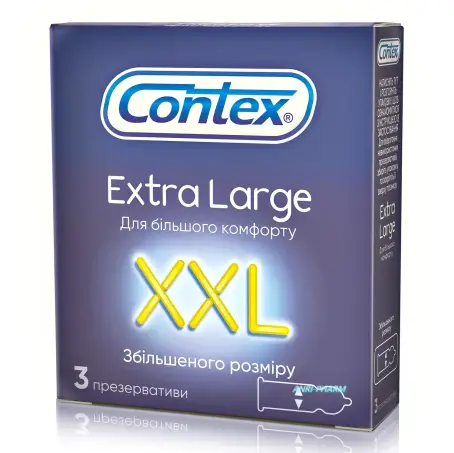 CONTEX XXL extra large Презервативы увел.размера, №3