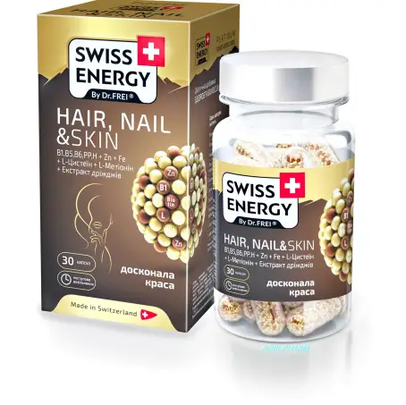 ВИТАМИНЫ SWISS ENERGY HAIR, NAIL & SKIN №30 капс