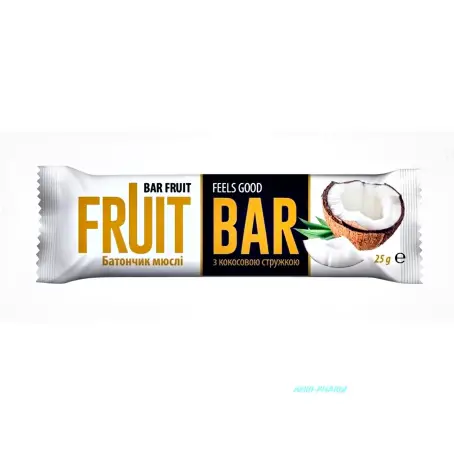 БАТОНЧИК МЮСЛИ FRUIT BAR Кокос 25 г