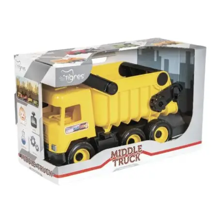 ИГРУШКА САМОСВАЛ Middle truck желт. в коробке