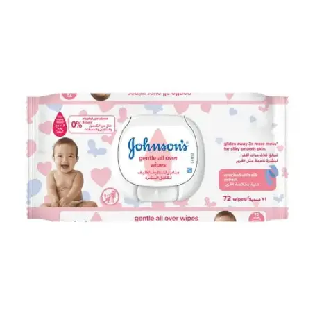 Салфетки влажные Johnson's Baby Нежная забота детские, 72 шт