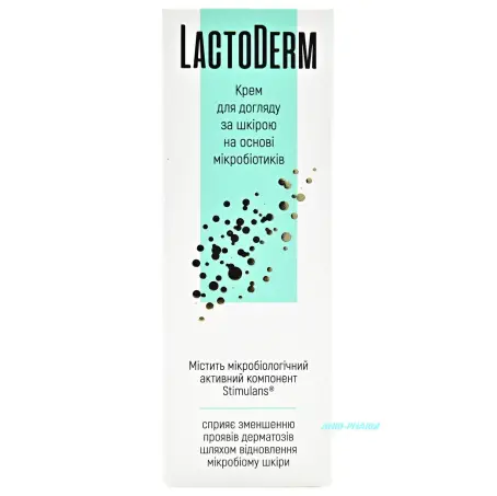 ЛАКТОДЕРМ КРЕМ ВІДНОВЛ. з мікробіот. для чутл. шкіри 30 мл туба