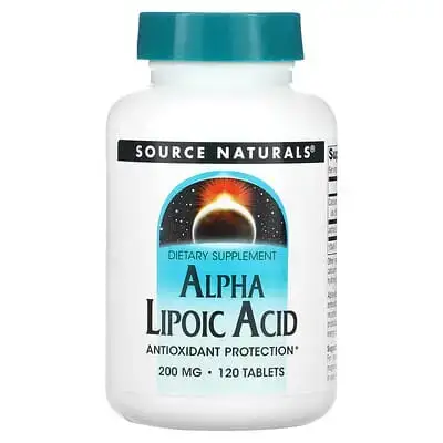 АЛЬФА-ЛІПОЄВА К-ТА SOURCE NATURALS 200 мг №120 капс.