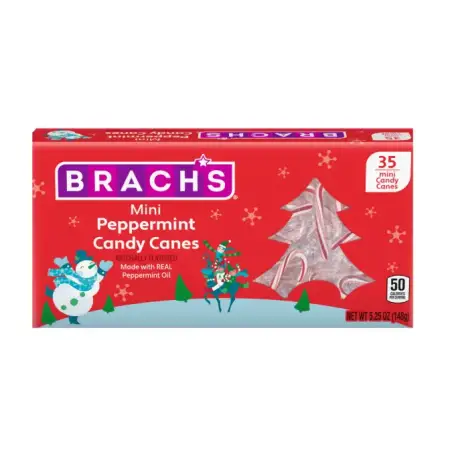 Конфеты Brach's mini мятные рождественские