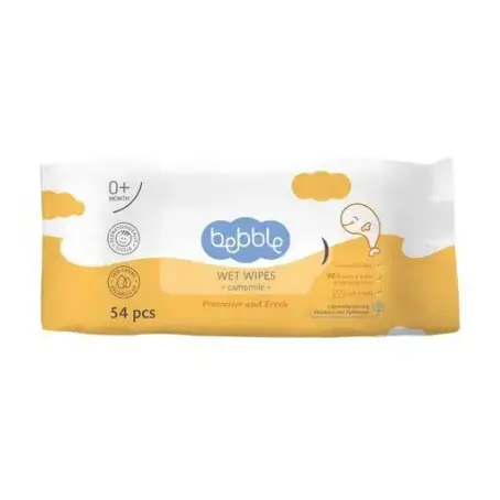 Детские влажные салфетки Bebble Wet Wipes Ромашка 54 шт